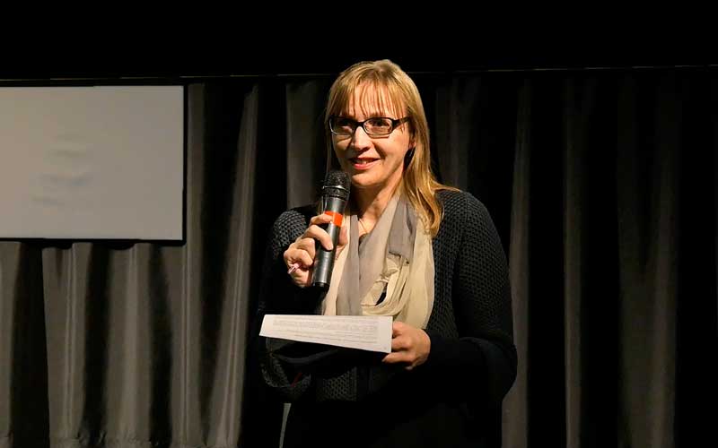 relatrice presentazione proiezione documentario Come il peso dell'acqua