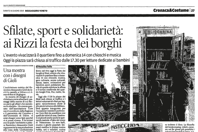 scansione pagina Messaggero Veneto