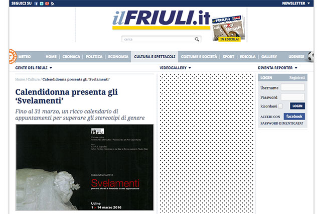 particolare pagina web www.IlFriuli.it