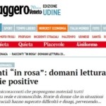 particolare pagina quotidiano Il Messaggero Veneto