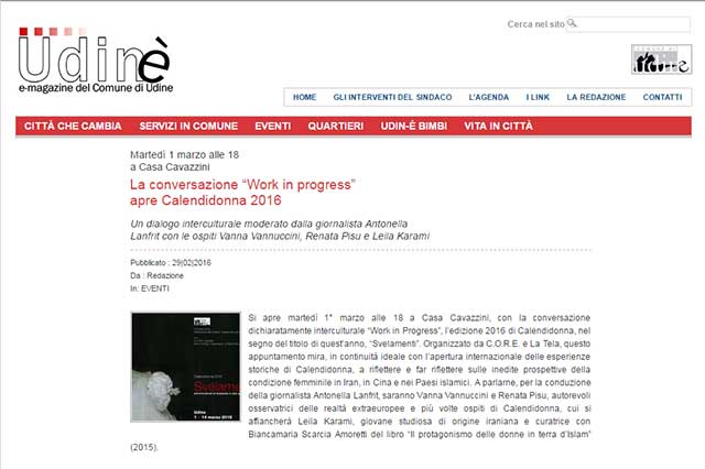 particolare pagina web www.udine-e.it