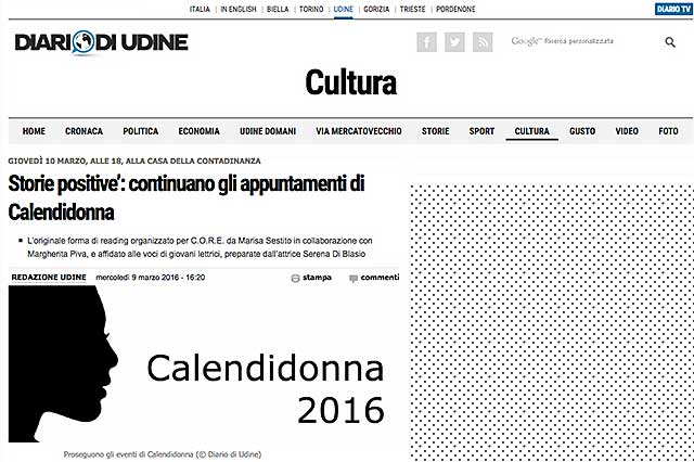 paricolare pagina web Udine Ildiariodelweb